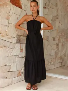 Marie Claire Women Halter Neck A-Line Midi Dress