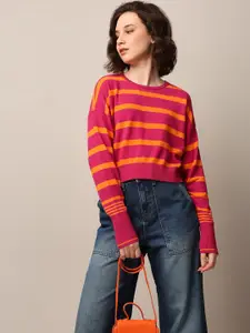 ONLY Women Striped Pullover Sweaters