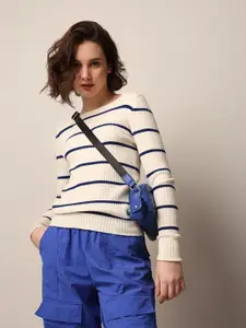 ONLY Women Striped Pullover Sweaters
