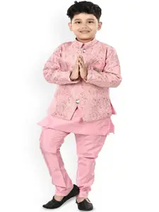 BAESD Boys Straight Kurta with Trousers & Waistcoat