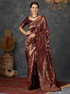 KALINI Woven Designed Zari Banarasi Saree