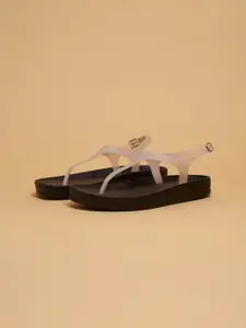 ERIDANI Barelythere Ankle Strap Sandals