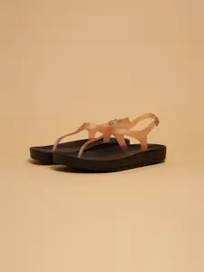 ERIDANI Barelythere Ankle Strap Sandals