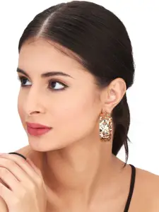Anvik Gold-Plated Circular Half Hoop Earrings