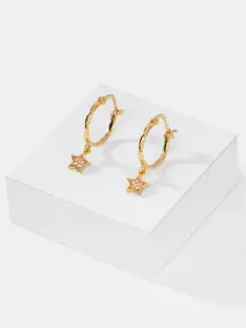 SHAYA Gold-Plated 925 Sterling Silver Hoop Earrings