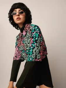 ONLY Women Abstract Printed Casual Shirt