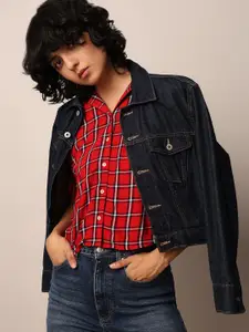 ONLY Women Opaque Checked Casual Shirt