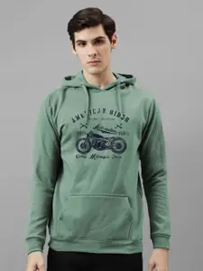 ADRO Men Printed Hooded Sweatshirt