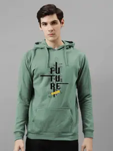 ADRO Men Printed Hooded Pullover Sweatshirt
