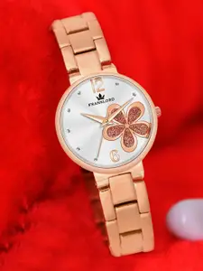 Franklord Women Round Printed Dial Bracelet Style Straps Analogue Watch F-128 SRL