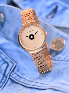 Franklord Women Round Embellished Dial Bracelet Style Straps Analogue Watch F-119 RRLL