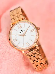 Franklord Women Embellished Dial Bracelet Style Straps Analogue Watch F-123 SRL