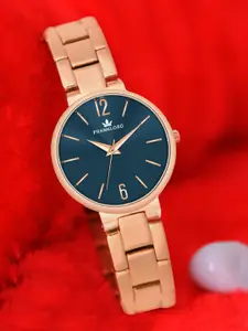 Franklord Women Round Dial Bracelet Style Straps Analogue Watch F-27 BURL