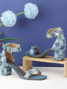 Mochi Printed Block Sandals