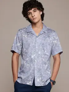 MANGO MAN Floral Printed Casual Shirt