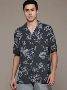 MANGO MAN Floral Printed Casual Shirt