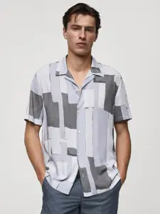 MANGO MAN Printed Casual Shirt