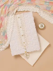 Koskii Ethnic Motifs Embroidered Unstitched Dress Material