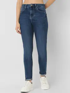 SPYKAR Women Slim Fit High-Rise Light Fade Stretchable Jeans