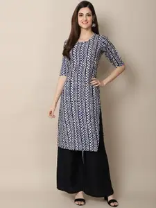 Dream Beauty Fashion Geometric Printed Crepe Kurta