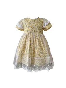 StyleCast x Revolte Girls Floral Print Fit & Flare Dress