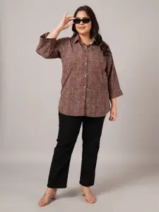 VINAAN Women Animal Printed Opaque Casual Shirt
