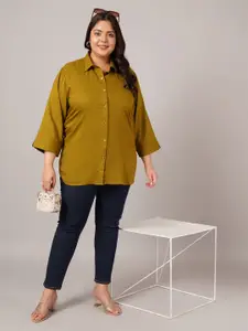 VINAAN Women Solid Opaque Casual Shirt