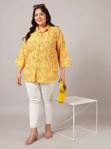 VINAAN Women Opaque Printed Casual Shirt