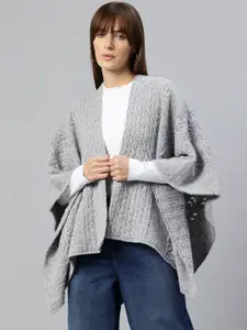 Pierre Carlo Cable Knit Front Open Sweater