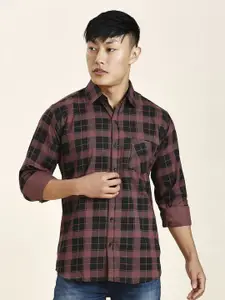 TRYBUY.IN Men Standard Tartan Checks Opaque Checked Casual Shirt