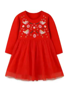 StyleCast Girls Embellished Fit & Flare Dress