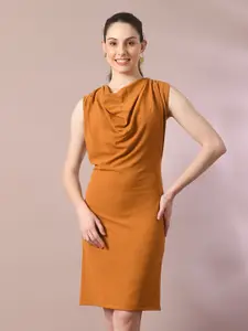 Roadster Lifestyle Co Cowl Neck Bodycon Dress