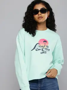 Levis Pure Cotton Printed Sweatshirt