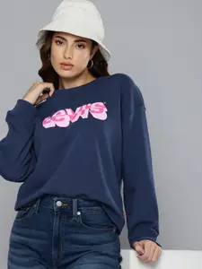 Levis Pure Cotton Brand Logo Printed Sweatshirt