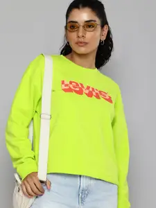 Levis Pure Cotton Brand Logo Printed Sweatshirt