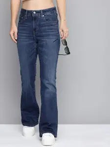 Levis Women 726 Flared Fit High Rise Light Fade Stretchable Jeans