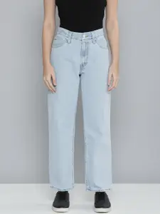 Levis Women 94 Baggy Fit High-Rise Heavy Fade Jeans