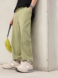 Kook N Keech Men Baggy Fit Embossed Cotton Terry Joggers