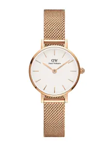 Daniel Wellington Women Stainless Steel Bracelet Style Straps Analogue Watch-DW00100447K