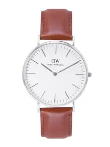 Daniel Wellington Men Dial & Leather Straps Analogue Watch-DW00100021K