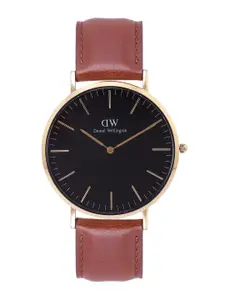 Daniel Wellington Men Dial & Leather Straps Analogue Watch-DW00100543K