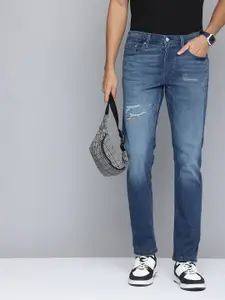 Levis Men 511 Slim Fit Mildly Distressed Light Fade Stretchable Jeans