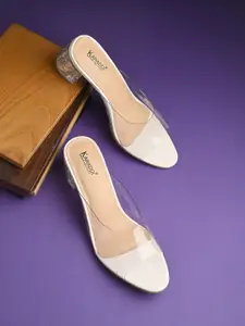 KARADDI White Confortable & Lightweight Heels