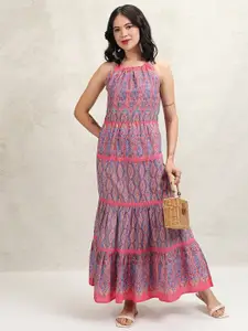 Vishudh Ethnic Motifs Printed  Maxi Dress