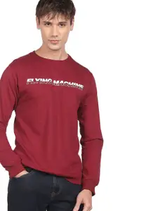 Flying Machine Men Round Neck Sweatshirt