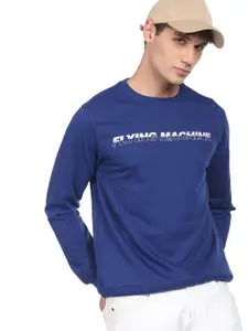 Flying Machine Men Printed Pullover Sweatshirt