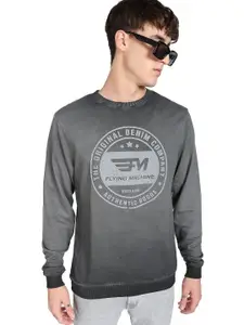 Flying Machine Men Printed Sweatshirt