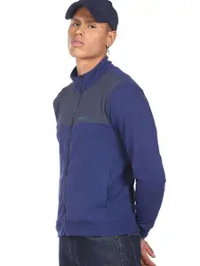 Flying Machine Men Mock Collar Sweatshirt