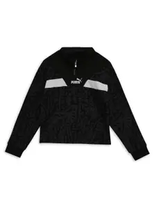 Puma HYPERNATURAL Girls Printed Relaxed Fit Sweatshirt