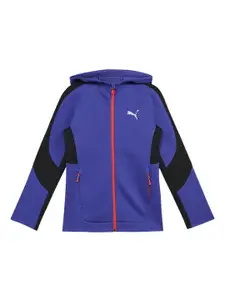 Puma Boys Evostripe Fz Hoodie Dk Jackets